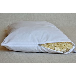 Oreiller moelleux laine&latex bio 60x60