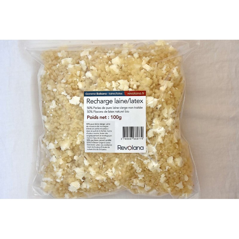 Recharge laine & latex bio100g