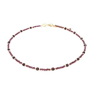Collier paloma en pierres grenat