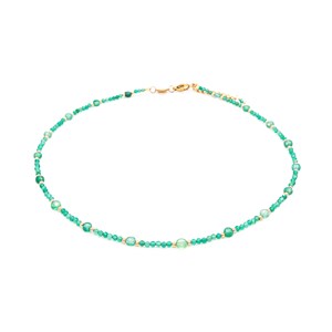 Collier paloma en pierres agate verte