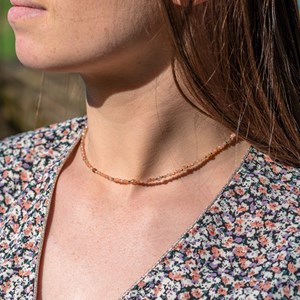 Collier paloma en pierres de soleil