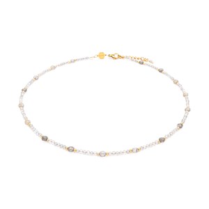 Collier paloma en pierres labradorite