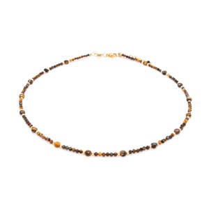 Collier paloma en pierres oeil de tigre