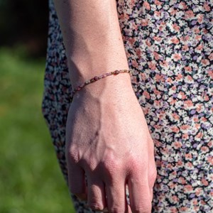 Collier et bracelet pierres tourmaline