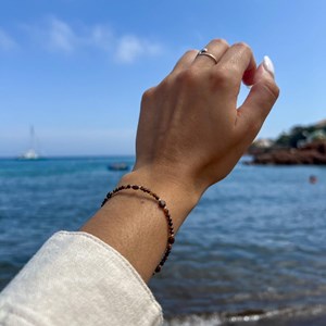 Collier et bracelet pierre oeil de tigre