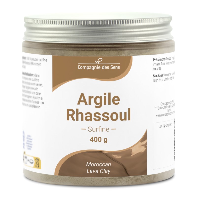 Argile rhassoul - poudre surfine - 400g