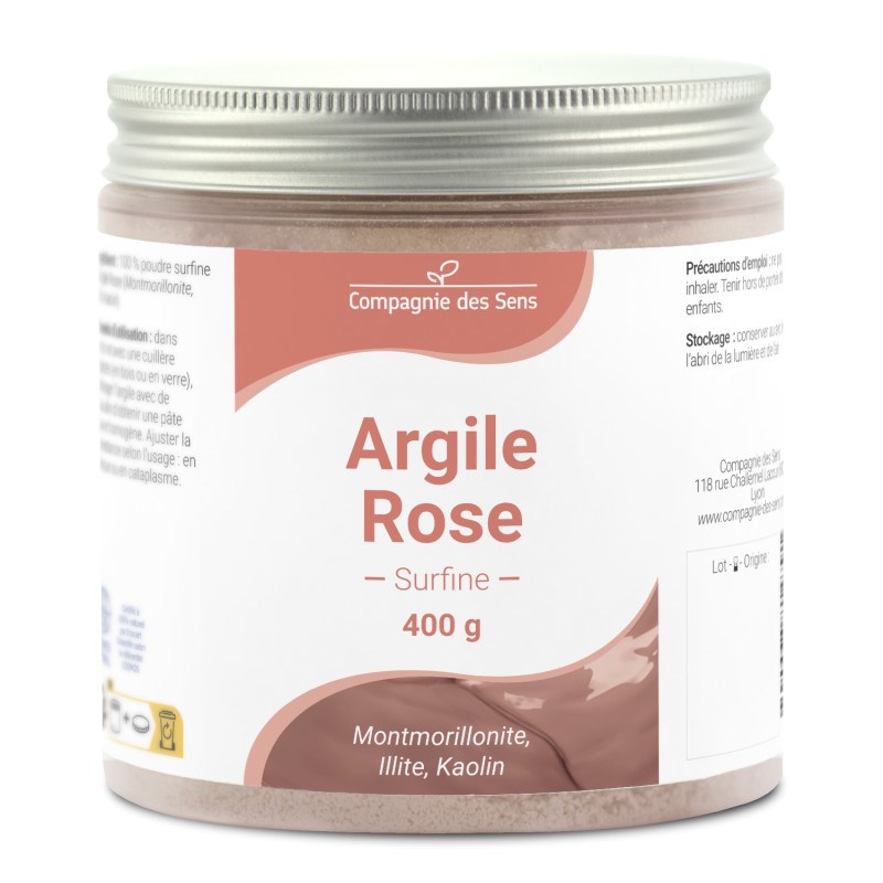 Argile rose montmorillonite - poudre surfine - 400g