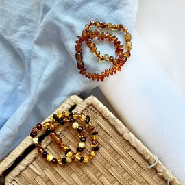 Bracelet pour bébé en ambre