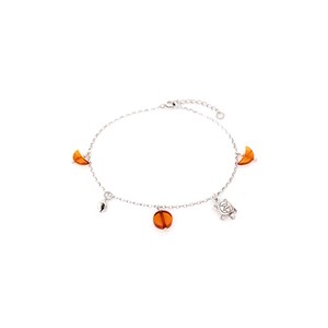 Bracelet tortue, coquille ambre