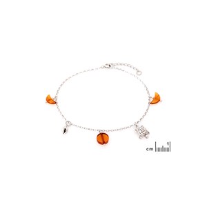 Bracelet tortue, coquille ambre