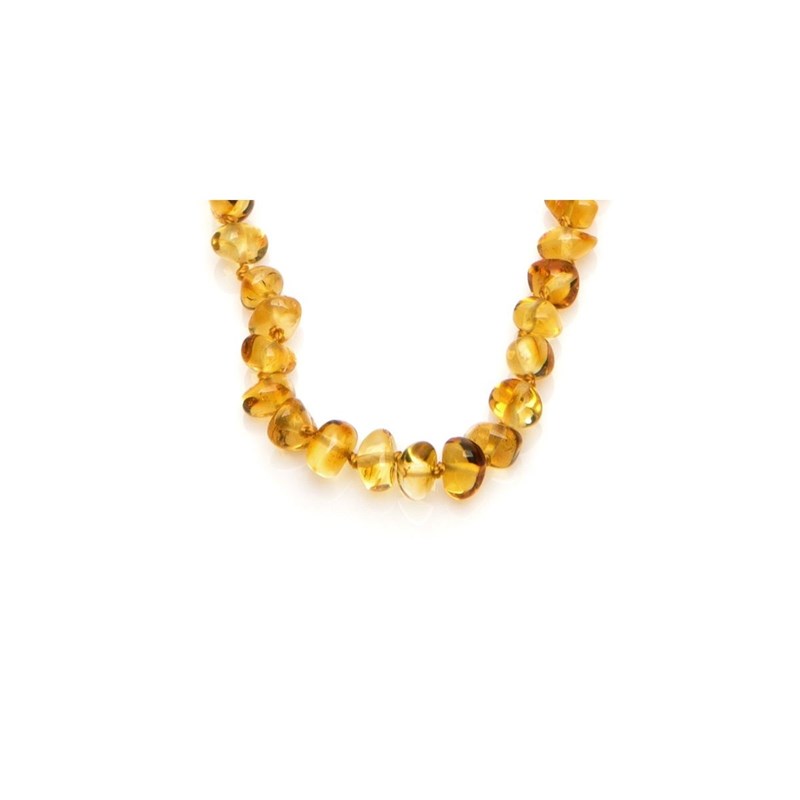 Collier pour bébé en ambre à clip