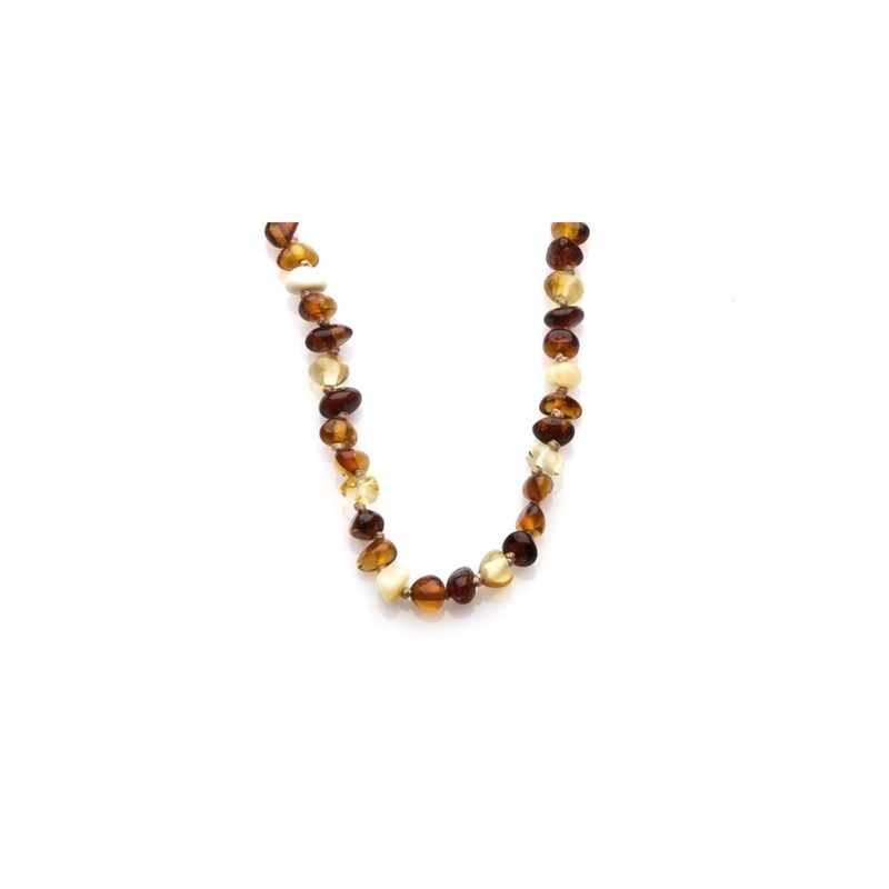 Collier pour bébé en ambre à clip