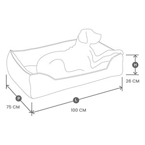 Dauphine, panier orthopédique en tissu l