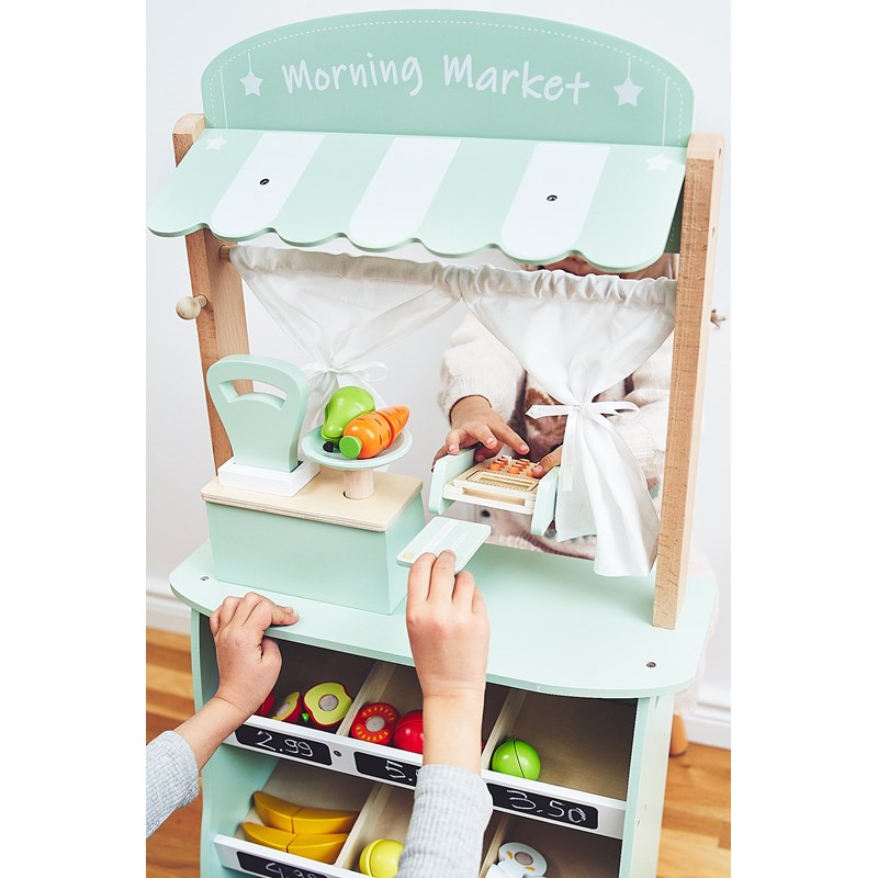 Marchande enfant, théâtre bois 97*48*24