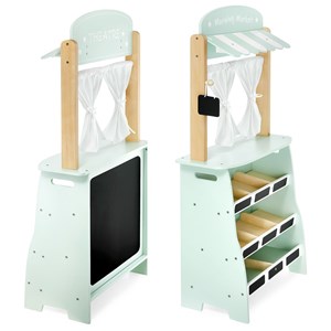 Marchande enfant, théâtre bois 97*48*24