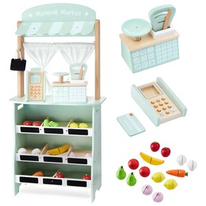 Marchande enfant, théâtre bois 97*48*24