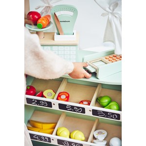 Marchande enfant, théâtre bois 97*48*24