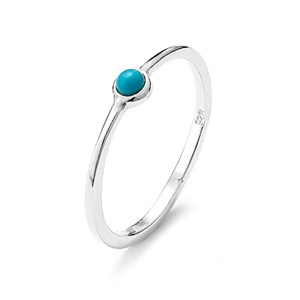 Bague minimaliste turquoise