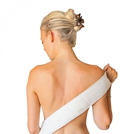 Sangle de douche exfoliante - loofah