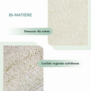 Sangle de douche exfoliante - loofah