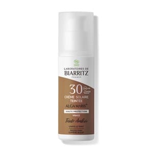 Crème solaire visage teintée spf30 bio