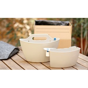 Pot mural à arrosage, blanc