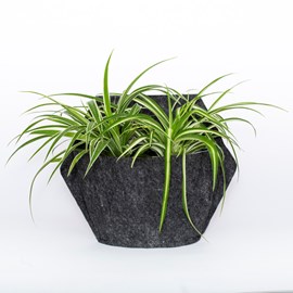 Pot mural textile, gris