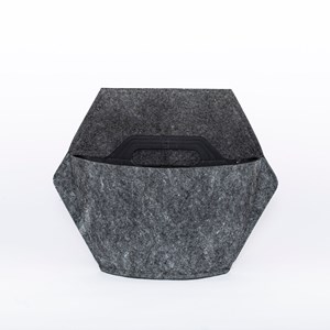 Pot mural textile, noir