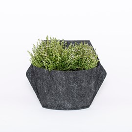 Pot mural textile à arrosage, blanc