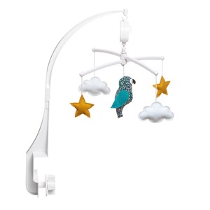 Mobile musical perroquet
