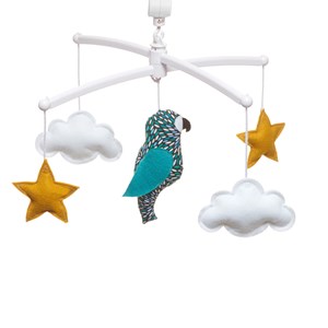 Mobile musical perroquet