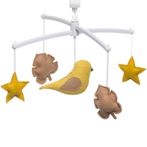Mobile musical oiseau jaune