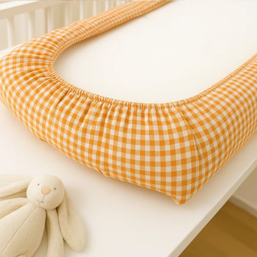 Papate - Housse de matelas à langer bio vichy