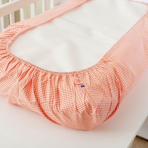 Housse de matelas à langer bio vichy