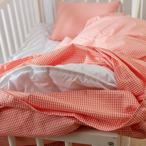 Housse de couette en coton bio vichy