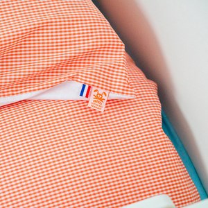 Housse de couette en coton bio vichy