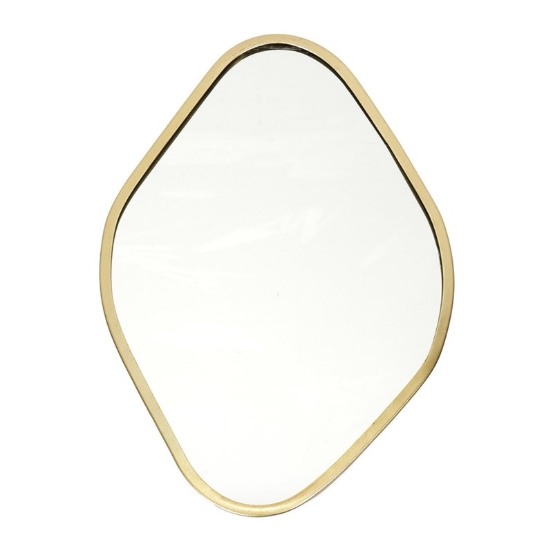 Miroir contour déco doré losange
