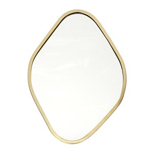 Miroir contour déco doré losange