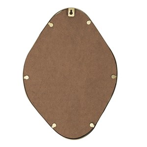 Miroir contour déco doré losange