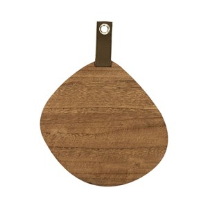 Miroir galet bois 25x25 cm