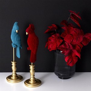 Perroquet décoratif bleu h37