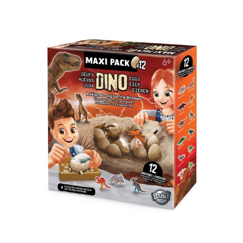 Buki - Dino egg maxi pack de 12