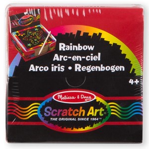 Boîte de mini-notes arc-en-ciel scratch
