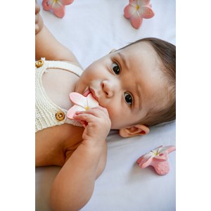 Mini anneau de dentition fleur
