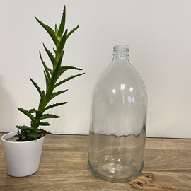 Flacon en verre d'1 l - 6 coloris au