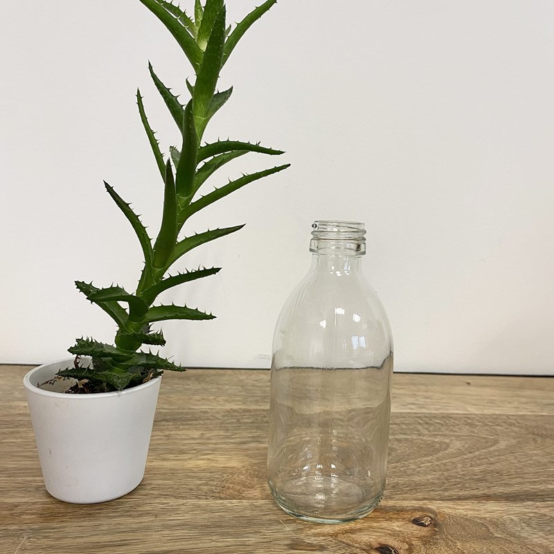 Flacon en verre 250 ml - 6 coloris au