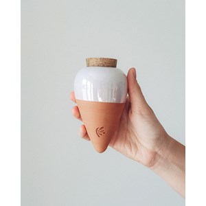 Olla pepin - blanc nacré