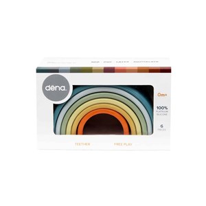 Jouet à empiler petit arc-en-ciel en sil