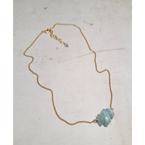 Collier aigue-marine
