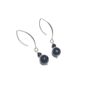 Boucles d'oreilles onyx noir